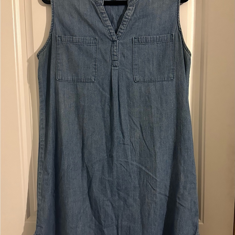 Sleeveless Denim Dress